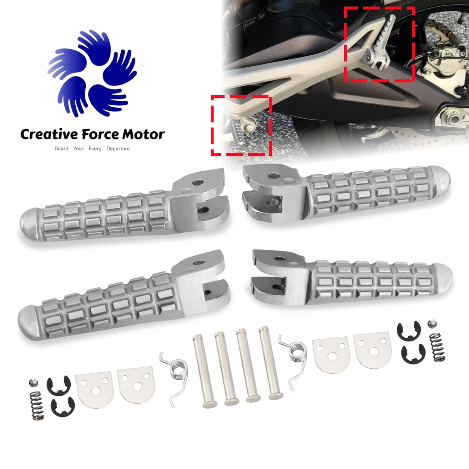 Rider Passeggero Poggiapiedi moto Highway Anteriore Posteriore Pedane Per Ducati 1100 SuperSport 950 S Scrambler Icon Hypermotard 796