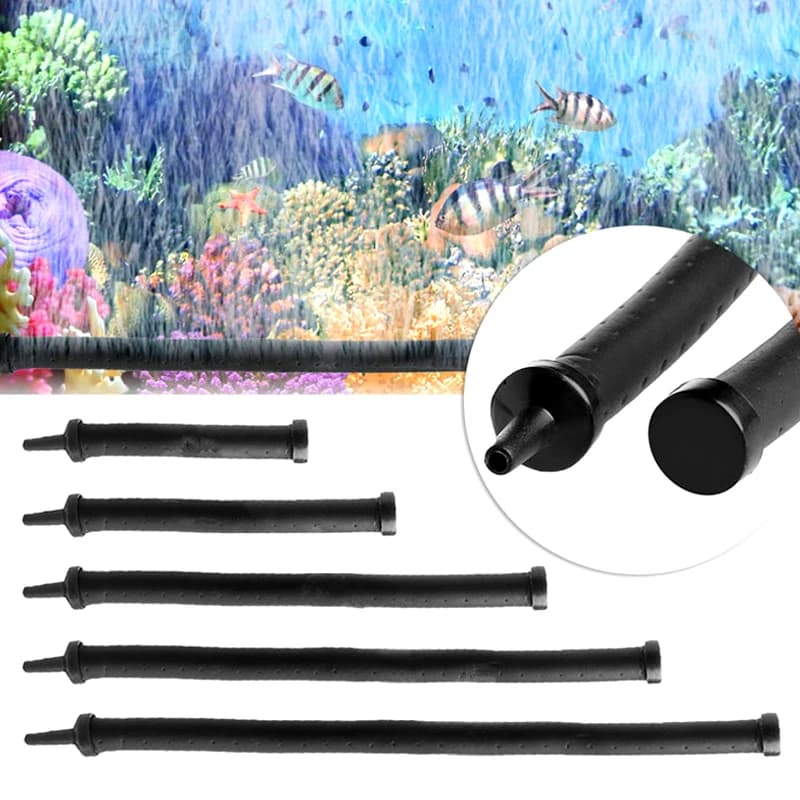 Aeratore del tubo della bolla d'aria dell'ossigeno della pompa d'aria dell'acquario per gli accessori del diffusore della striscia del tubo di pietra dell'aria pieghevole del paesaggio acquario del acquario