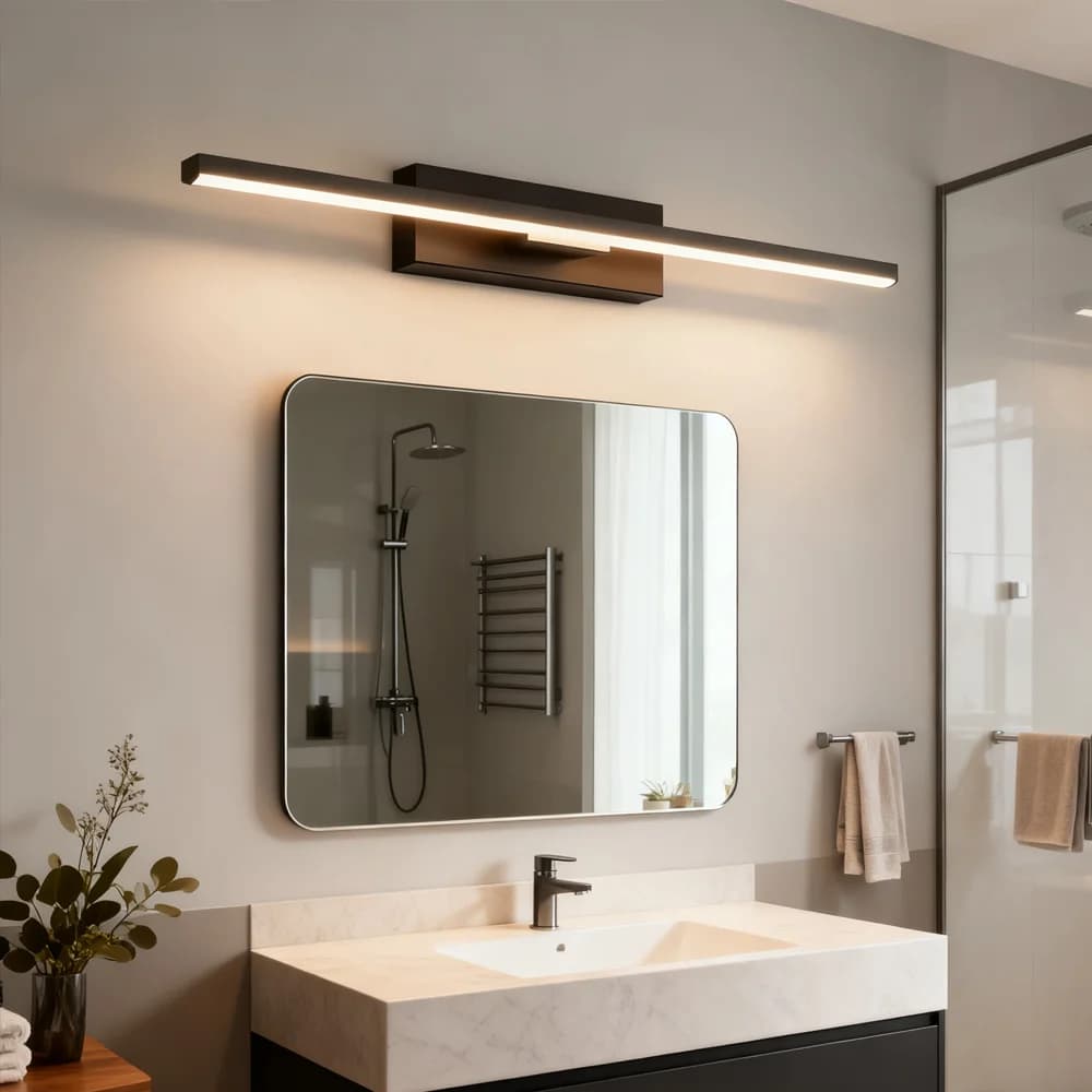 DAMIASMIL Lampada da parete a LED Hardware Lampada da specchio per trucco da bagno girevole moderna per applique da camera da letto