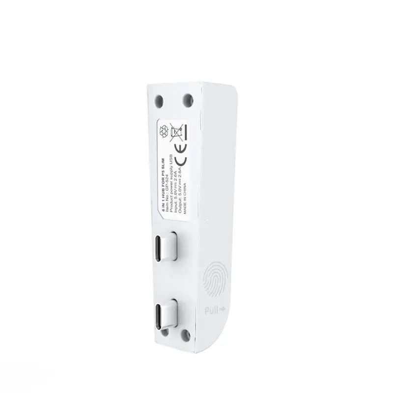 A23F-For PS5 Slim 6-In-1 USB 2.0 HUB Data Transfer Extender USB Multi-Function Portable Splitter