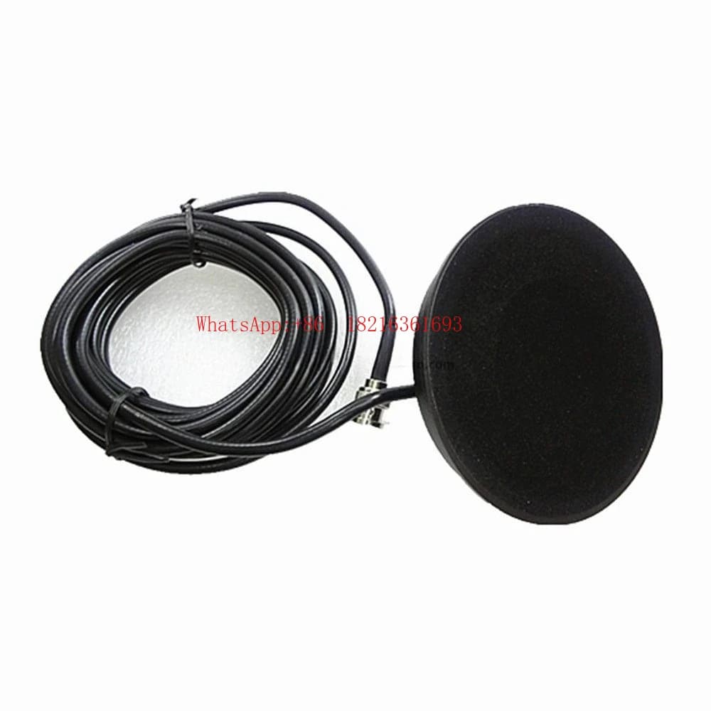 Antenna per Auto con Base a Ventosa Grande, per Walkie-talkie e Radio Auto, Ventosa da 11cm, Cavo 50-3RG58 da 5m con Connettore BNC