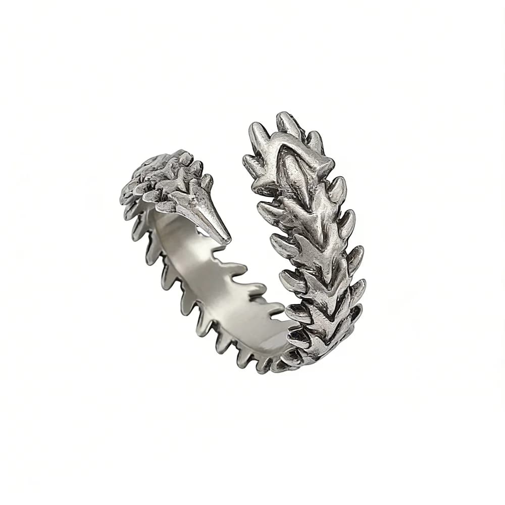 Anello Vintage Punk a Forma di Centopiede, Anello Gotico Geometrico a Cinque Dita, Accessori Hip Hop Iperbolici Stile Anime