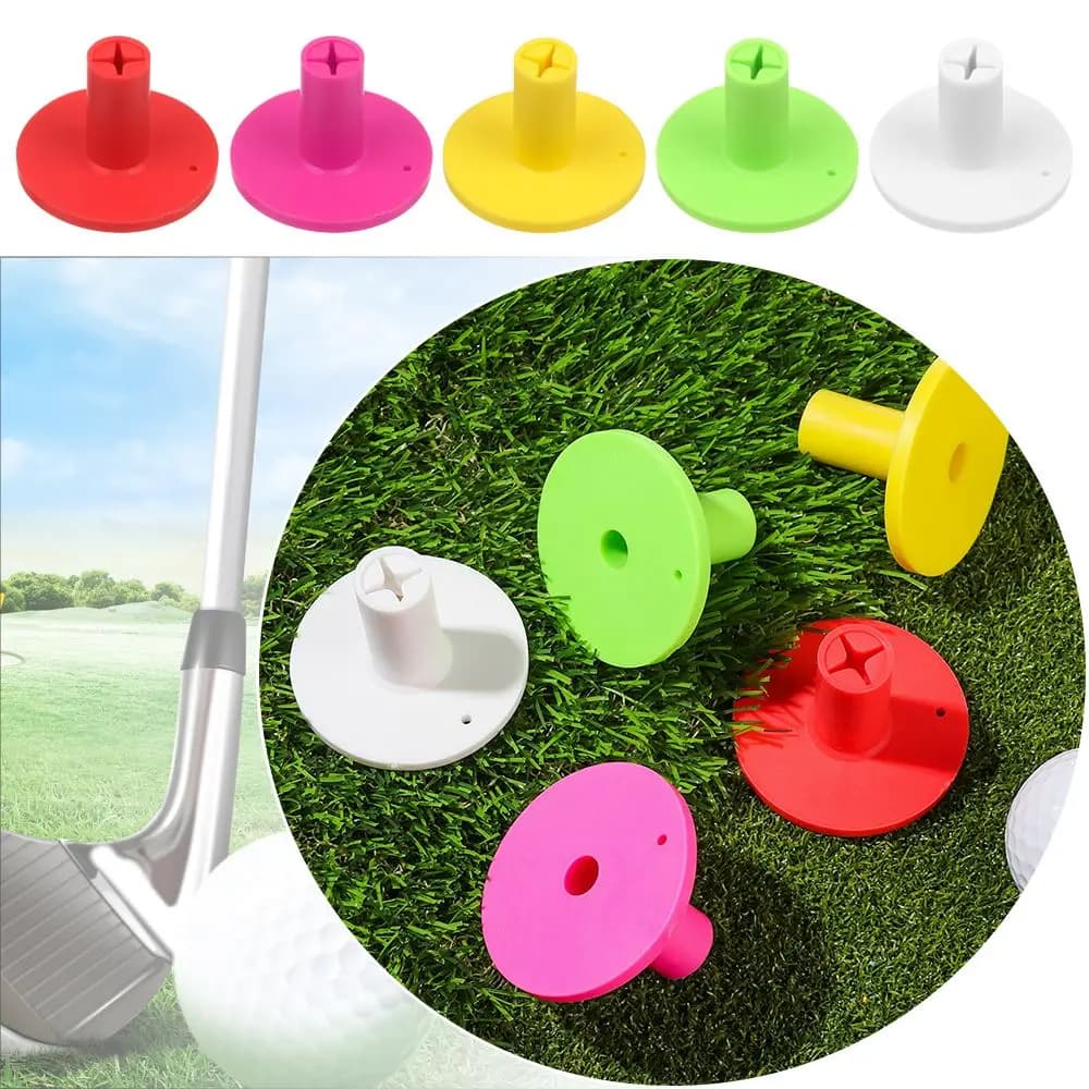 Tappetino da golf durevole Parte sportiva colorata T-shirt da golf in gomma Porta tee per palline da golf Durevole