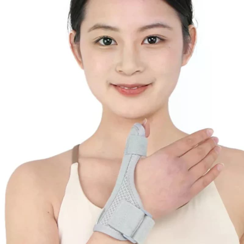 1Pc Adjustable Thumb Wrist Support Fixed Compression Brace W Aluminum Alloy Plate For Wrist Thumb Injury Recovery Fits Both Hand