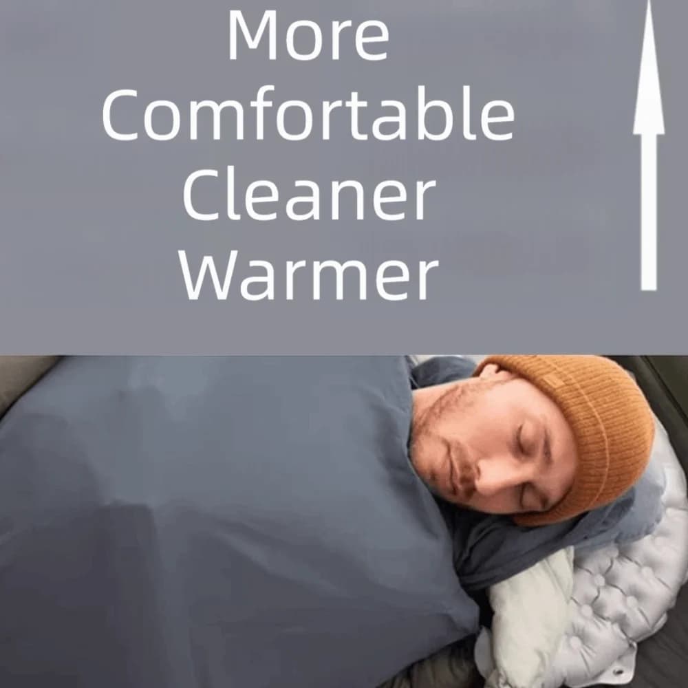 Durable Low-Elastic Nylon Sleeping Bag Liner Washable Lightweight Adult Travel Sheet Travel Sleep Sack Hotel Hostels
