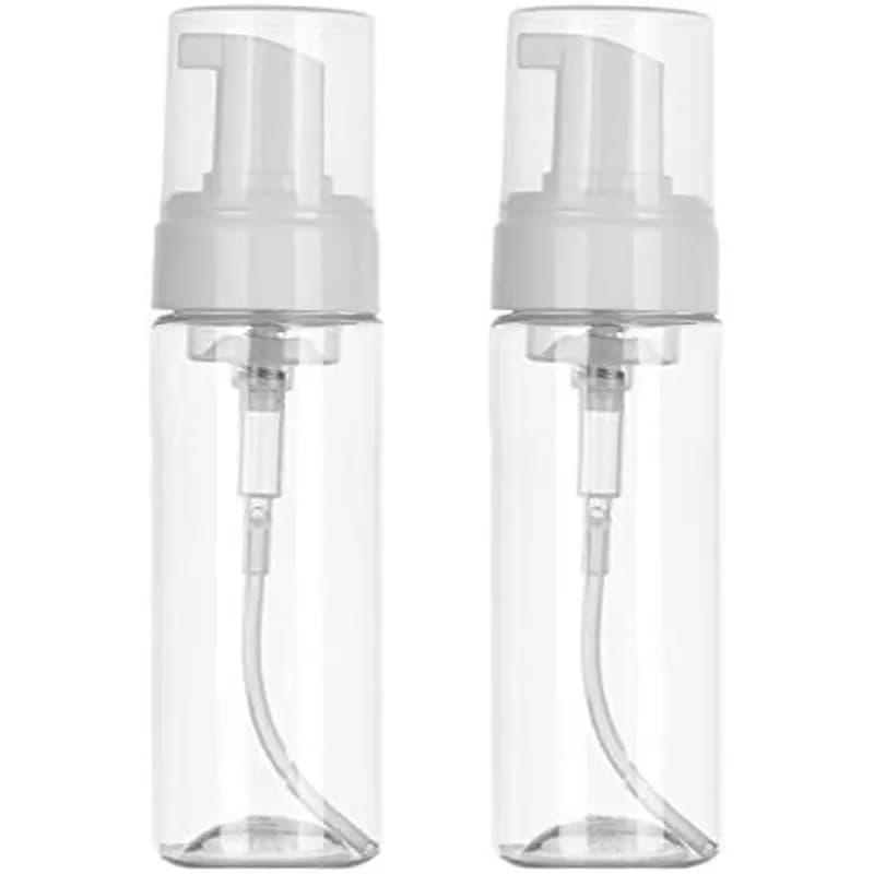 200ml Foaming Dispenser Bottle,Beoncall 2Pcs Transparent Empty Spray Bottles Plastic Foaming Dispenser Soap Pump Dispenser PD