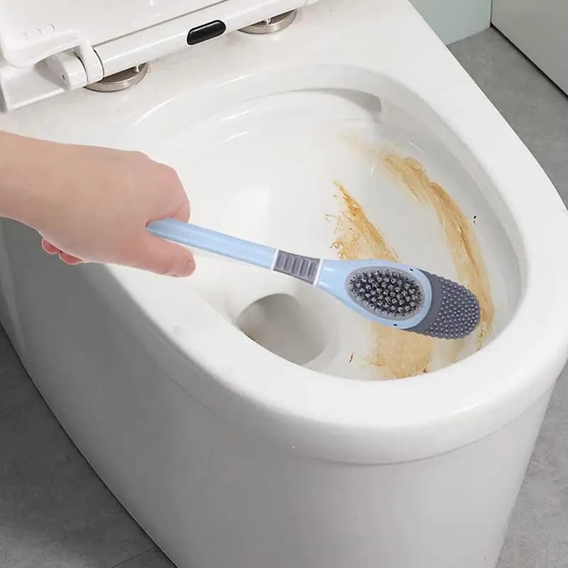 Detergente per scopino per WC Scopino per WC a forma di anatra carino Set di scopini per WC flessibili per bagno Detergente per WC ad asciugatura rapida per