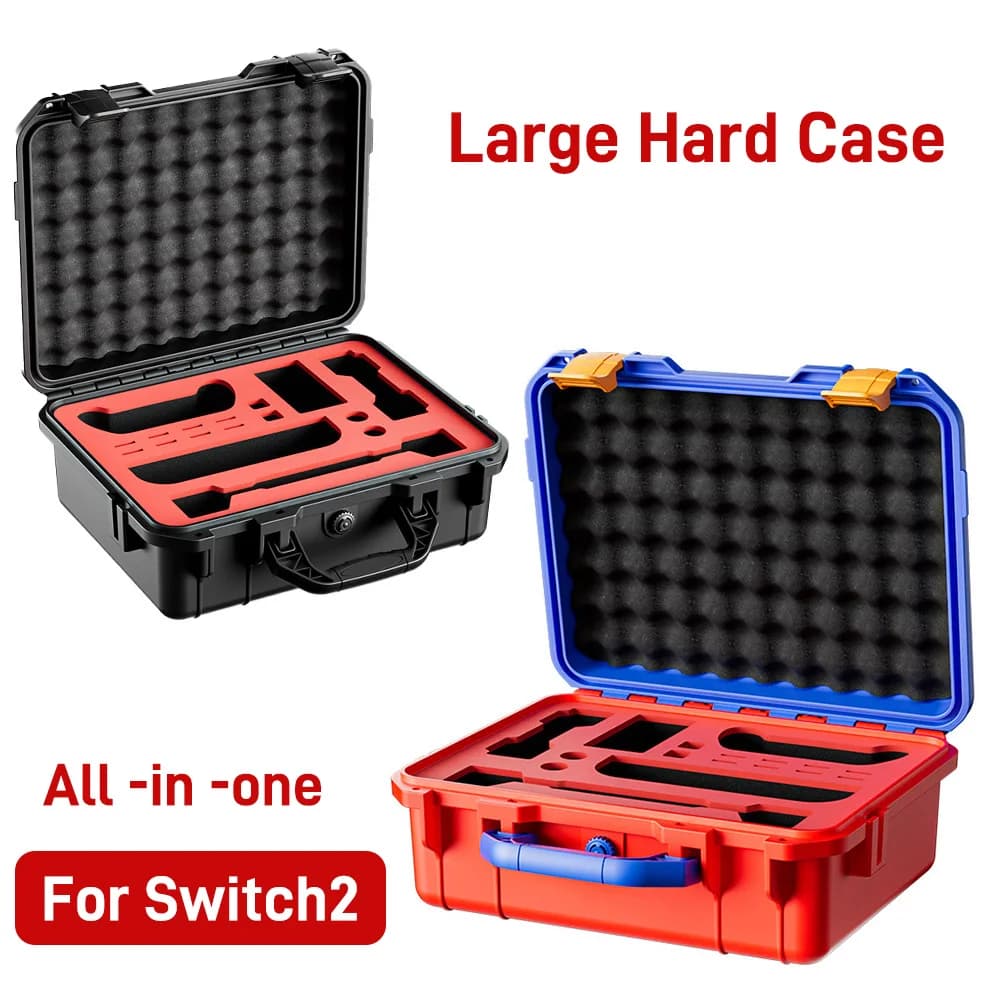All in One per Switch 2025 2 Custodia rigida grande Accessori Borsa da viaggio rigida per Switch 2 Cover impermeabile in EVA