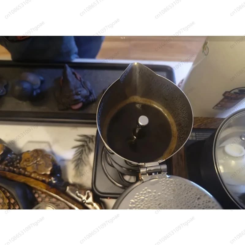 Caffettiera Moka Italiana in Acciaio Inox 304 Compatibile con Piastra a Induzione per Uso Domestico