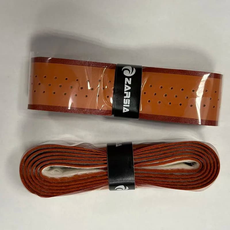 NUOVO ZARSIA Traforato Cuoio DELL'UNITÀ di elaborazione Fasce Da Tennis Badminton Racchetta Overgrip Resistente All'usura Antiscivolo 2/4 PZ