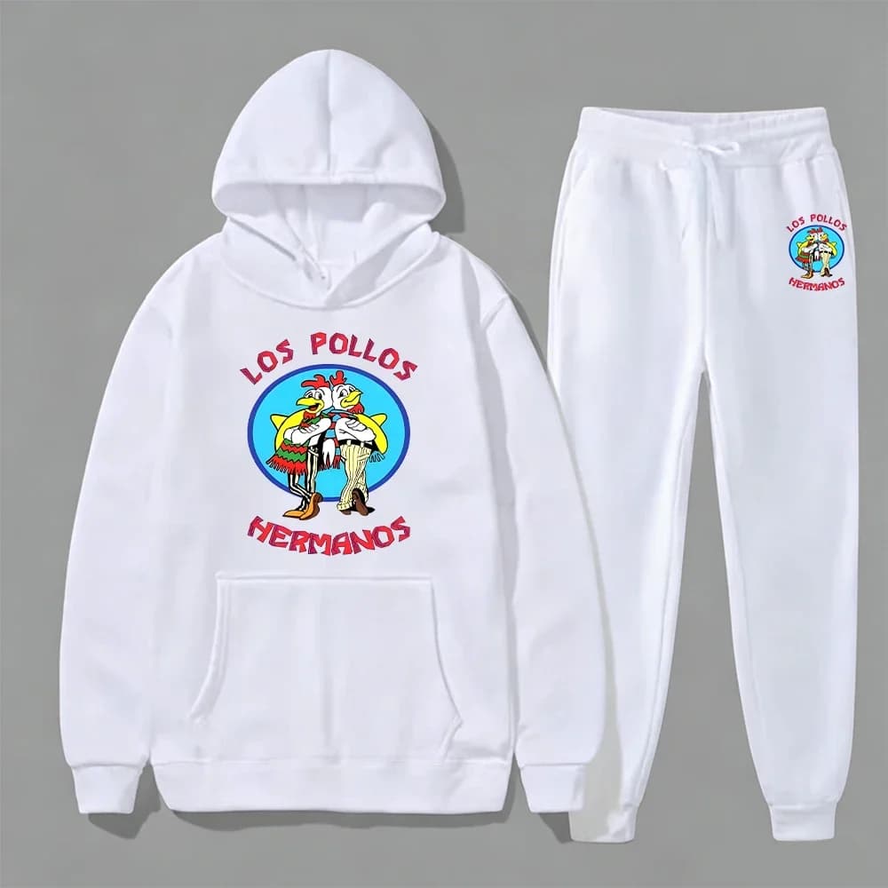 Men's and Women's Multicolor Sports Set with Fashion Letter Prints2-Piece Outfit Including Daily Wear Hooded Pullover Sweatshirt