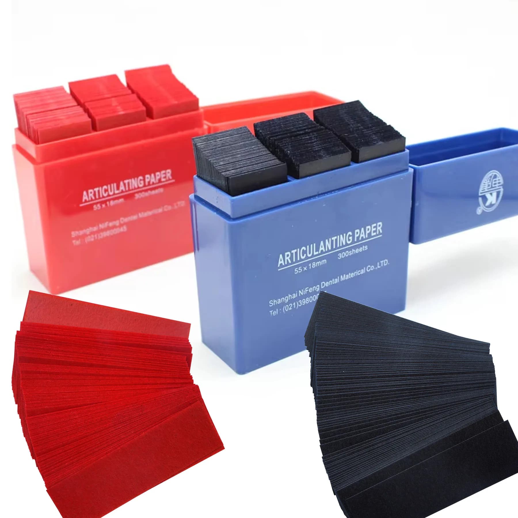 300 Dental Sheet Articulating Paper Strips Occlusive Laboratory Products Dentale Tool Oral Tooth Care Whitening Material 55*18mm