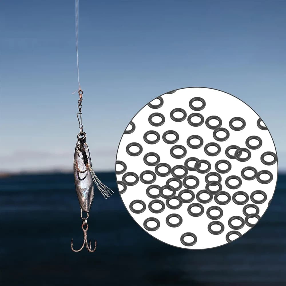 50 pcs Fishing Equipment 2mm/2.5mm Fly Fishing Tippet Ring Quick Change Water Ring Salad Fishing Rich Fishing Rig Flying Connector