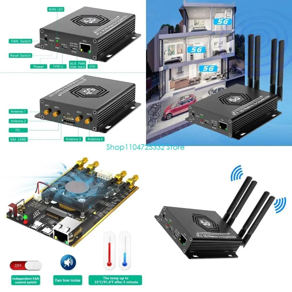 P5EA NGFF M.2 to USB3.0 Adapter Wireless card converters 4 antennas Wireless module