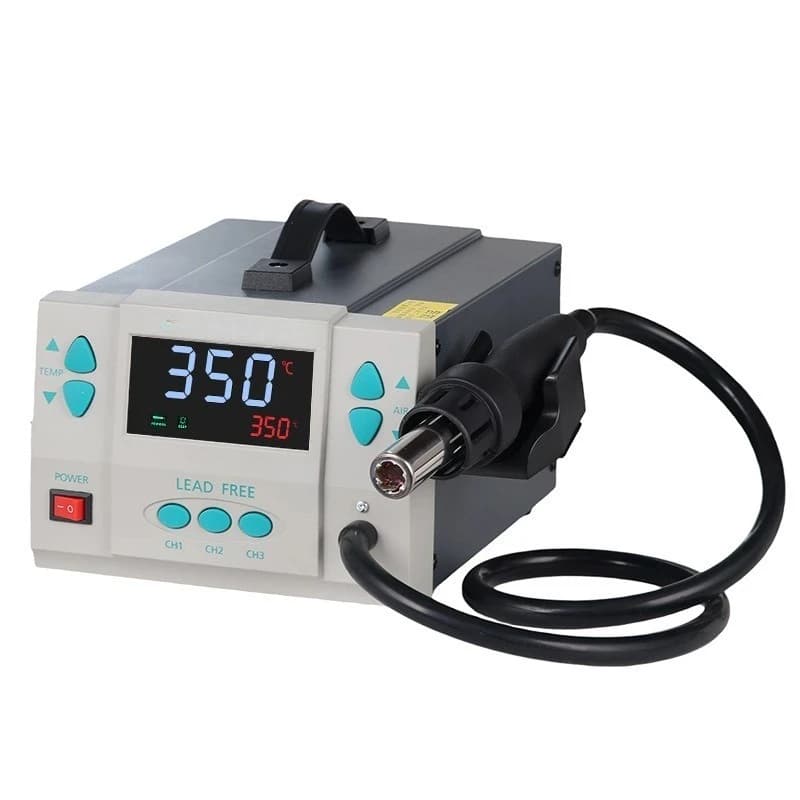 861DW industrial brushless vortex hot air repair station, high-power mobile phone circuit digital heat gun