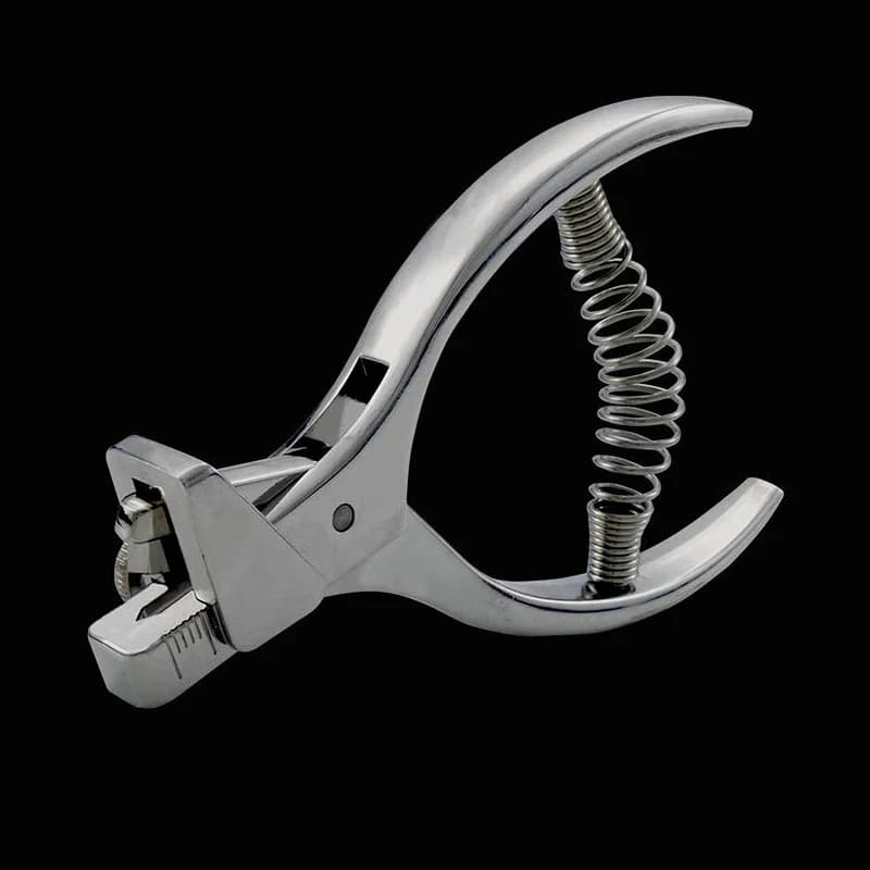 Punching Pliers Tearing Tear of Packaging Bag U Type/V Type Slot 2MM Width Cut Hole Puncher Notching Plier for Card Tailor