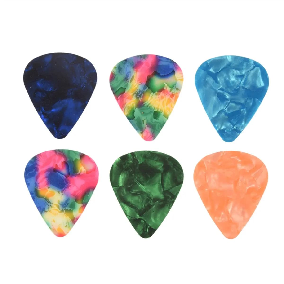 ABST Guitar Slide Set Of 1 Glass Slide, 1 Steel Slide and 1 Brass Guitar Slide, 6 Pcs Guitar Picks and 4 Finger Picks