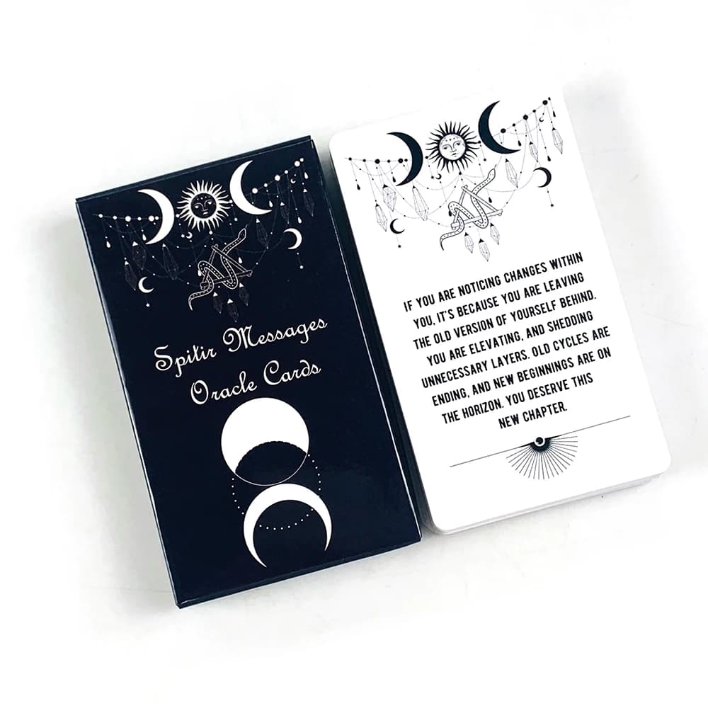 Carte Oracolo con Messaggi Spirituali, un misterioso mazzo di 54 carte per divinazione, gioco da tavolo per famiglia e amici, molto richiesto.