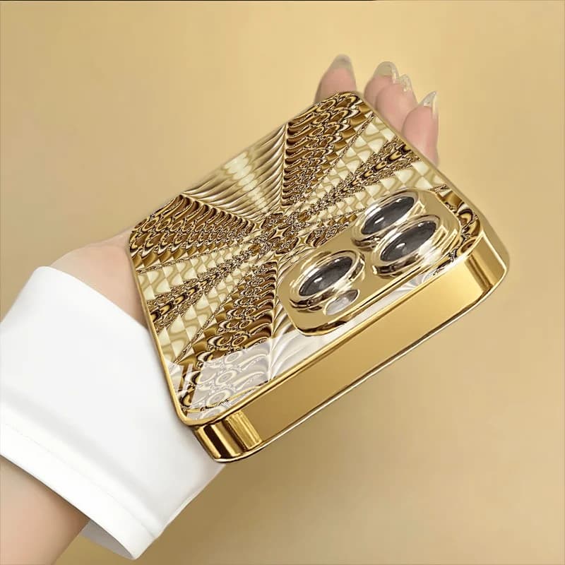 High end niche glass phone case suitable for iPhone 17 16 15 14 13 12 11 Pro/Max/Plus anti drop and shockproof back cover