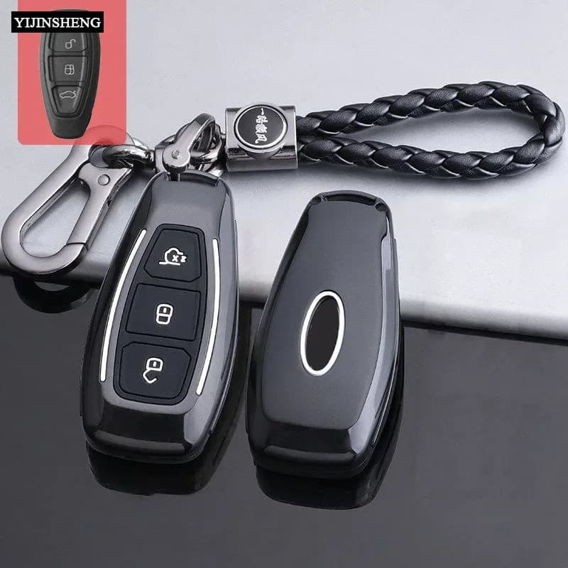 Custodia protettiva per chiave auto ABS per Ford Focus 3 4 ST Mondeo MK3 MK4 Fiesta Fusion Kuga 2013 2014 2015 2017 2018 Protezione remota Shell