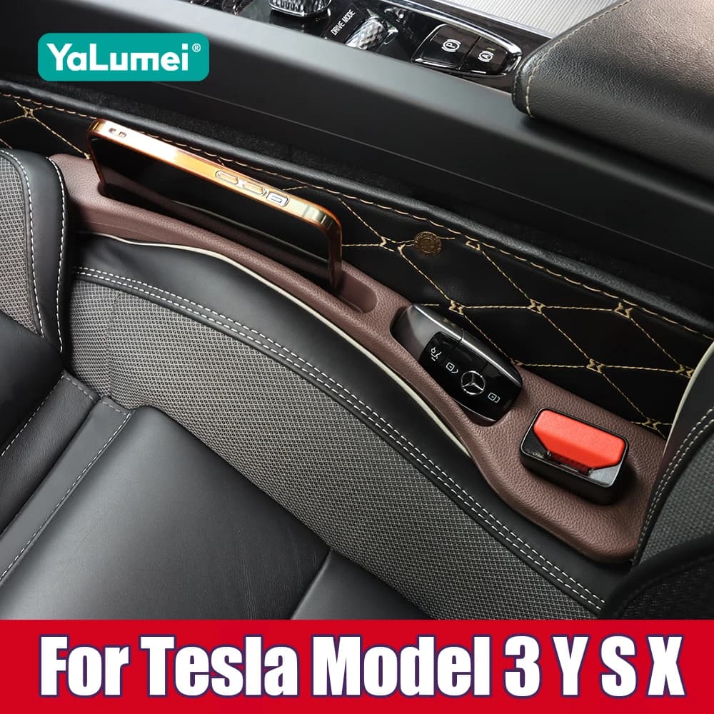 Per Tesla Modello 3 YSX 2017 2018 2019 2020 2021 2022 2023 2024 2025 Seggiolino Auto Gap Filler Strip Accessori
