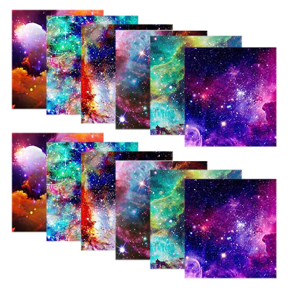 Galaxy infusion transfer sheet of vinyl sublimation ink printing cups t-shirt bags underwear keychain decoration DIY for cutting