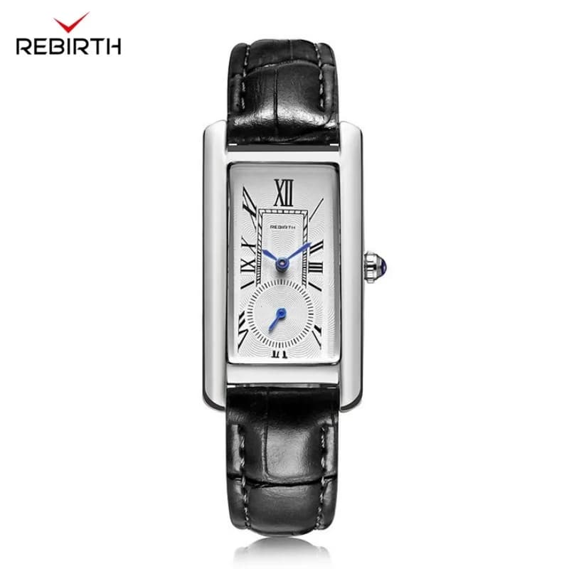 RINASCITA 107 Orologi al quarzo moda per donna Semplice quadrante con numeri romani Elegante cinturino in pelle Orologio da polso da donna relojes de mujer