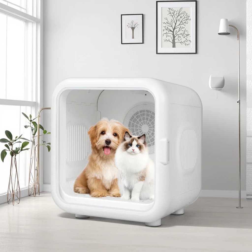 New Design Modern Eco-Friendly ABS Material Automatic Pet Hair Dryer Box 62L Temperature Control Ultra Quiet Timer Drying Dogs