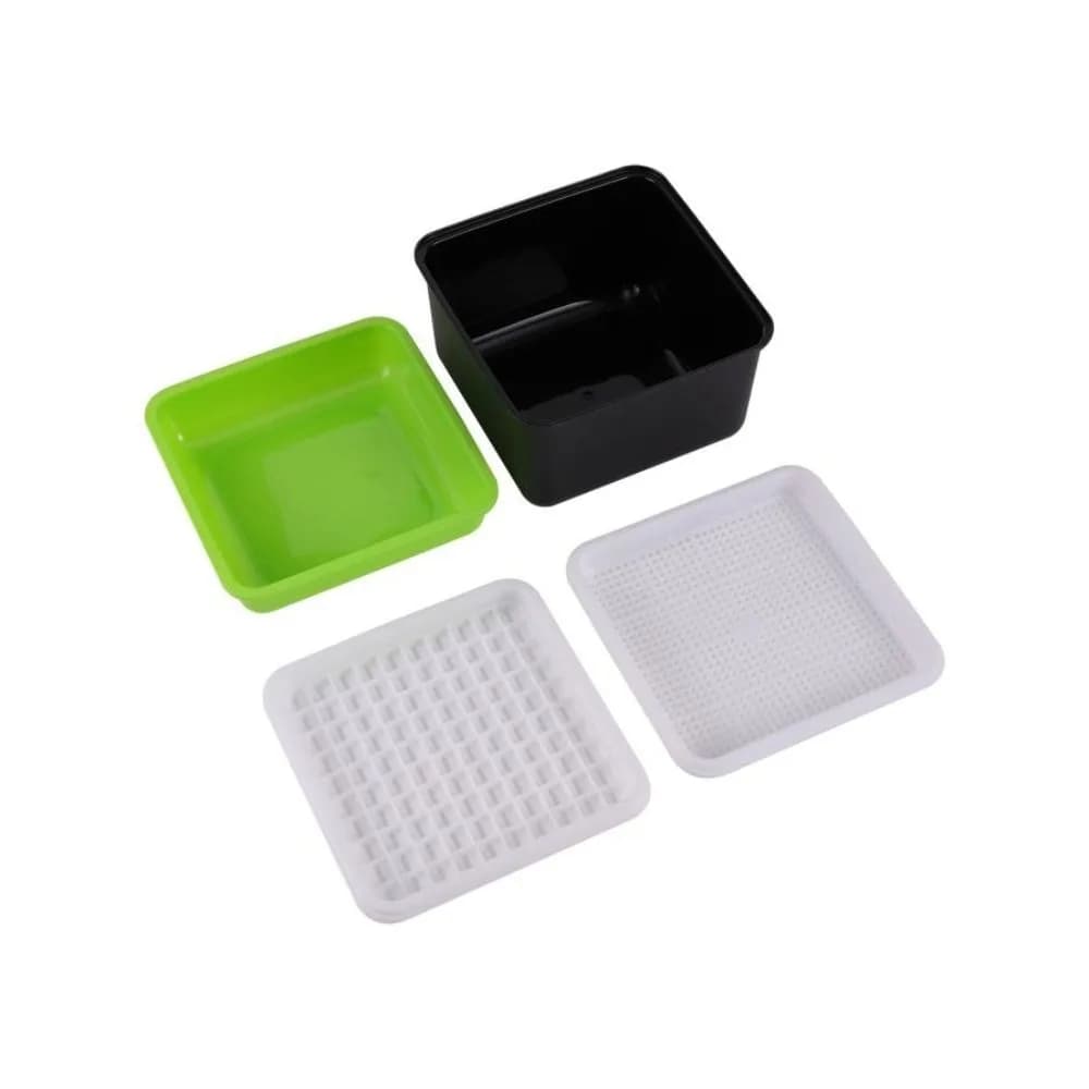 4Pcs/set Cat Grass Household Tray Peanut Bean Grow Germination Pot Seedling Sprouter Soilless Planting Pot Hydroponic Box