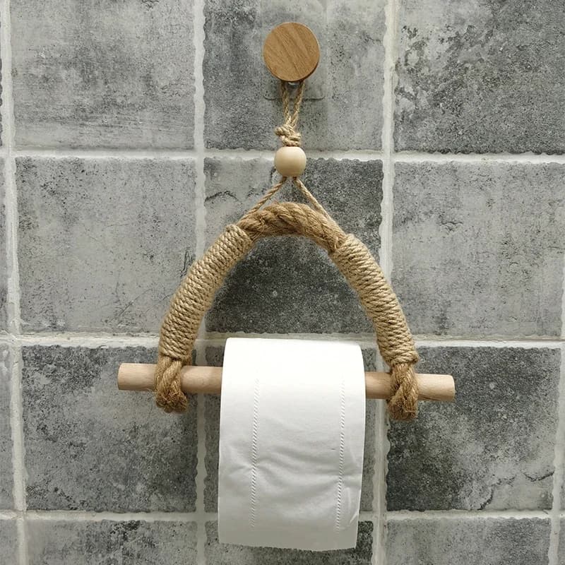 Supporto per fazzoletti di legno a parete nordico camera da letto soggiorno porta asciugamani di carta accessori per il bagno supporto per carta igienica