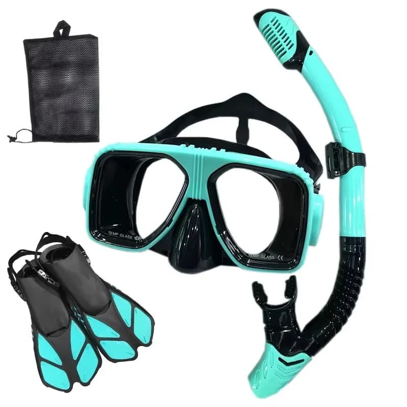 Panoramic Diving Mask Silicone Skirt Adult Freediving Snorkeling Scuba Goggles For Swimming Water Sports