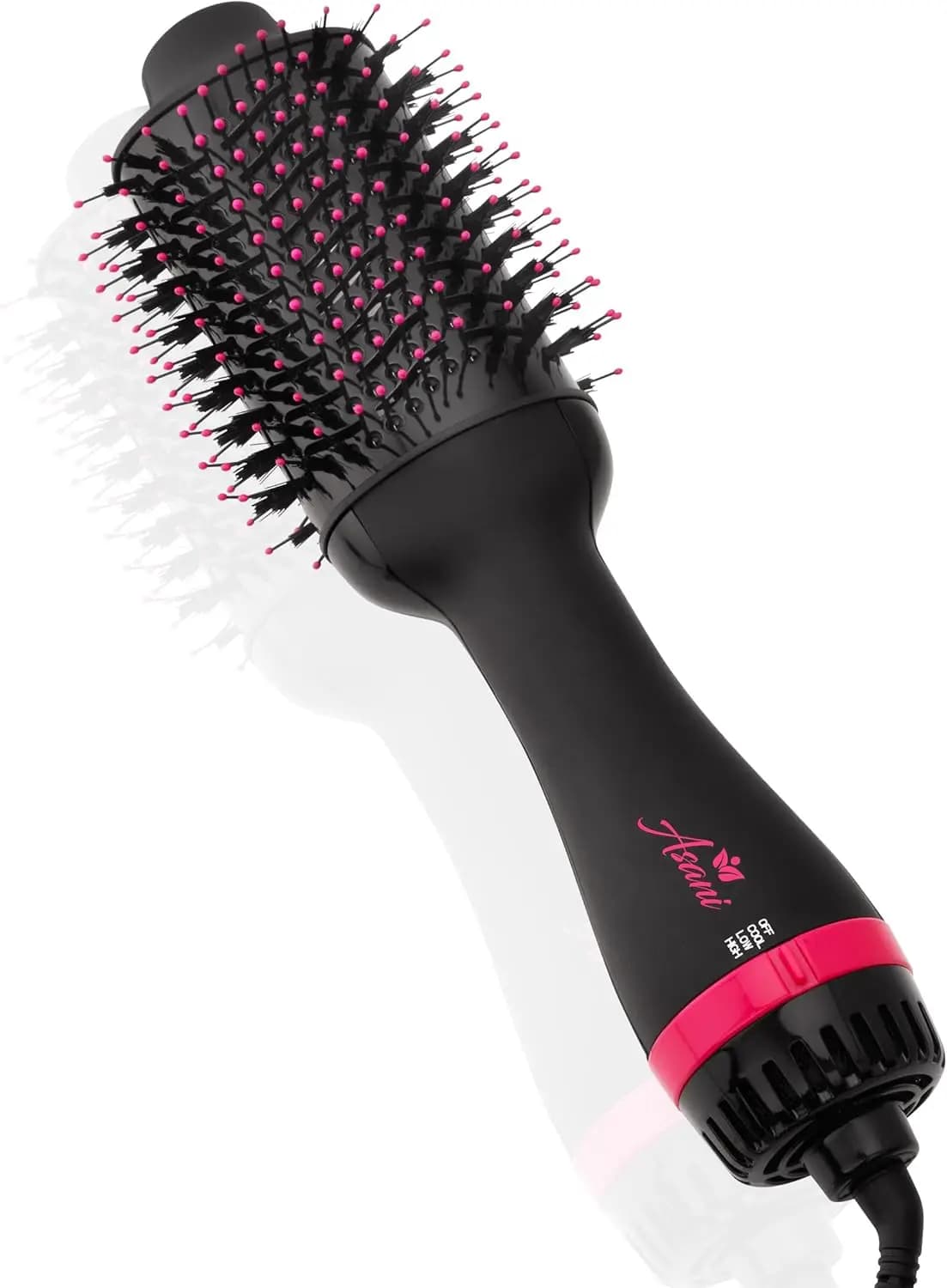 Spazzola Asciugacapelli 4-in-1: Asciuga, Liscia, Arriccia e Dona Volume - Ceramica e Titanio Anti-Crespo per Tutti i Tipi di Capelli