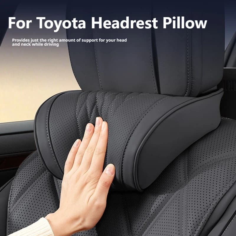 Car Neck Pillow Lumbar Memory Foam Latex For Toyota Camry Corolla RAV4 bZ4X Prius Tacoma Hilux Highlander Yaris Car Accessories