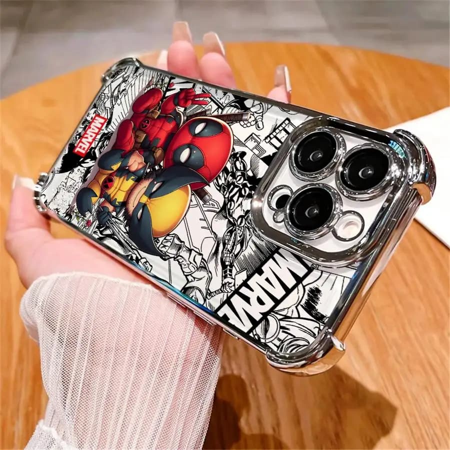 Cover Marvel Deadpool Wolverine per Apple iPhone 17 Pro Max Air 16 13 11 XS XR 14 12 Plus 15