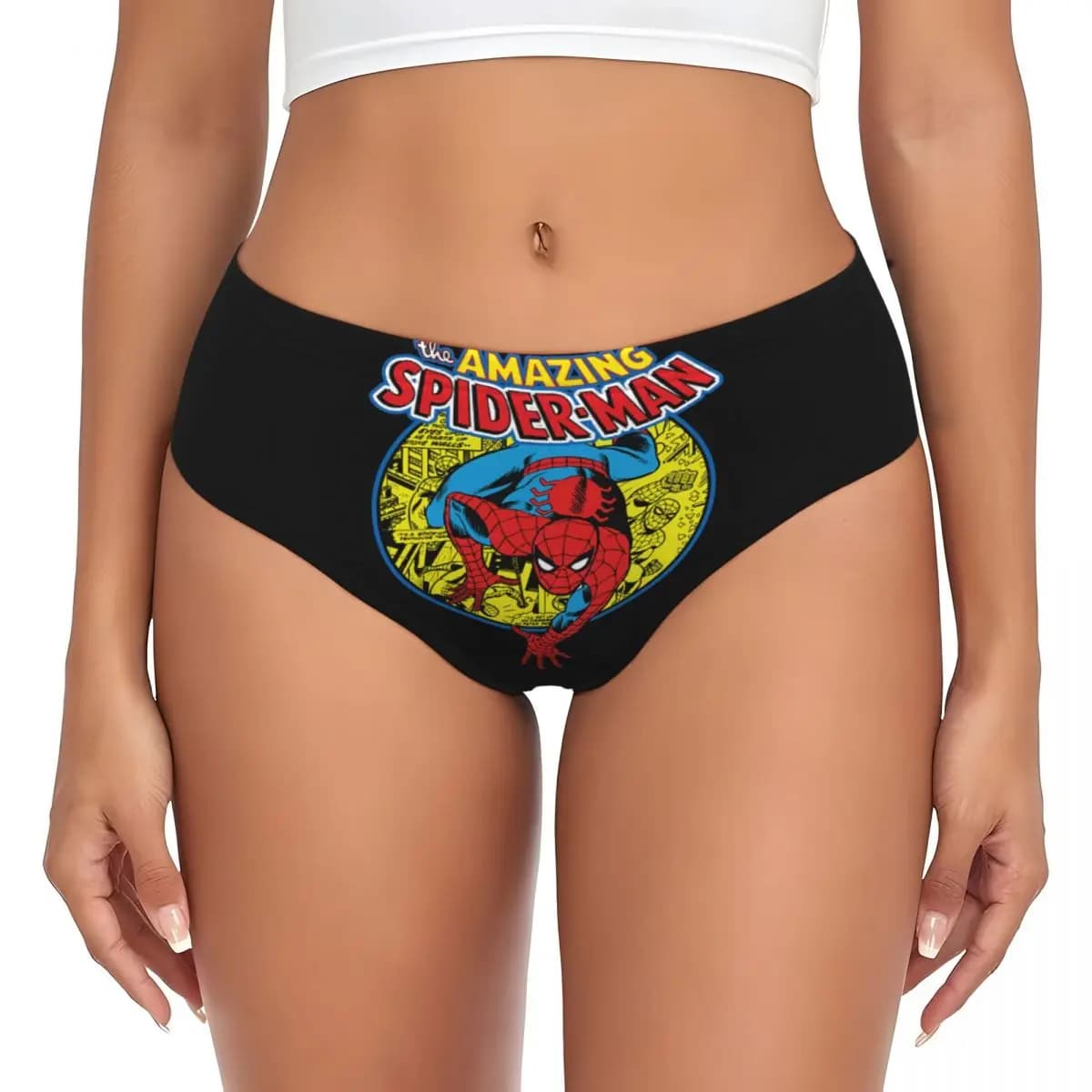 Personalized Women's Slips with Reason Spider-Man, Comfortable Women's Mutandines