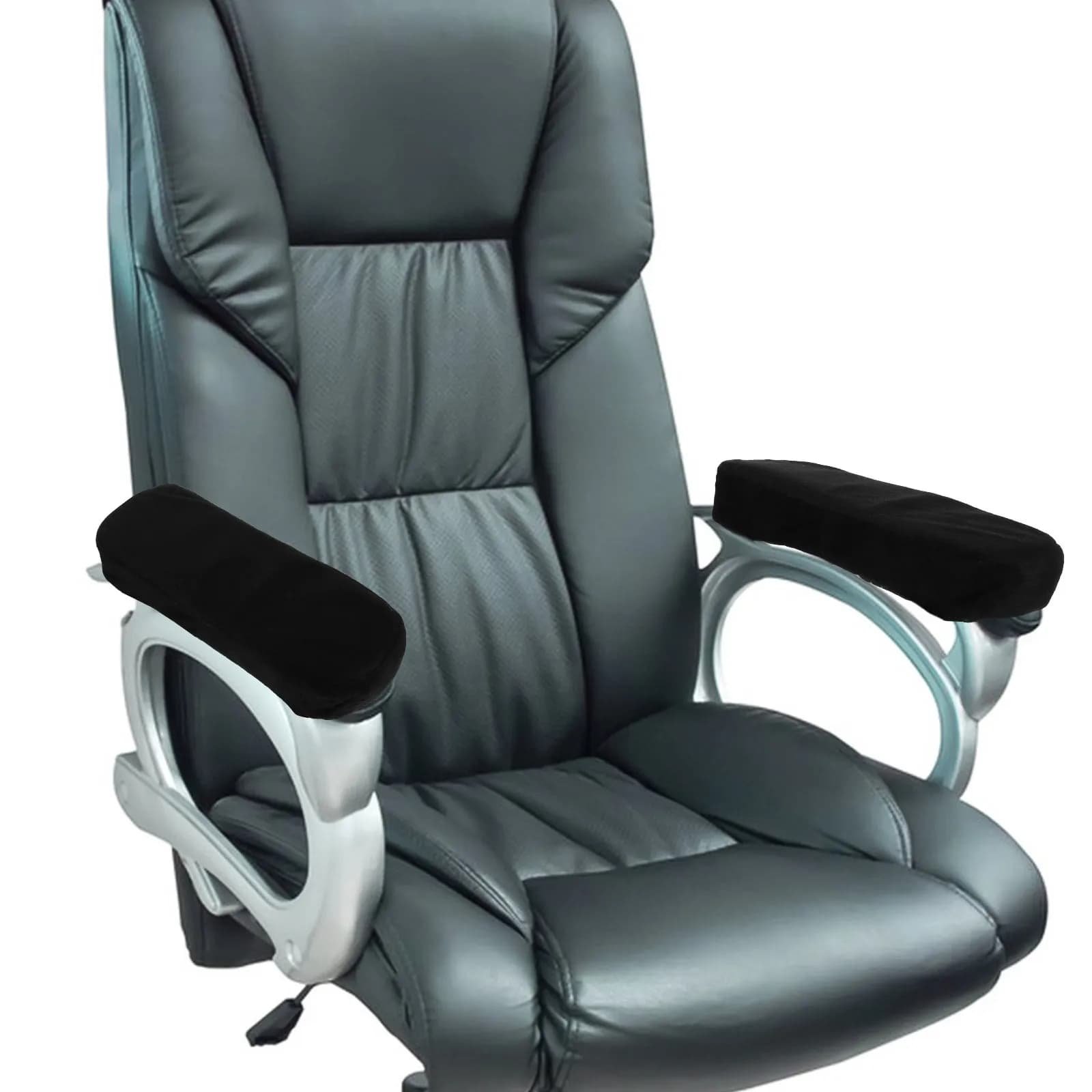 2 Pezzi Cuscini per Braccioli Sedia, Supporto Comfort Premium per Ufficio, Scrivania, Gaming, Sedie a Rotelle, Facile Installazione, Antiscivolo