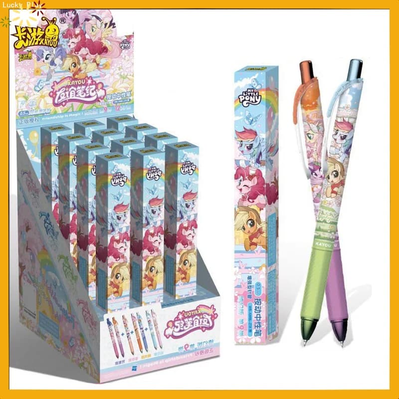 Kayou My Little Pony Neutral Pen Notes On Friendship Fantasy Version Vol.8 Blind Box Automatic Pen Portable School Supplies Set
