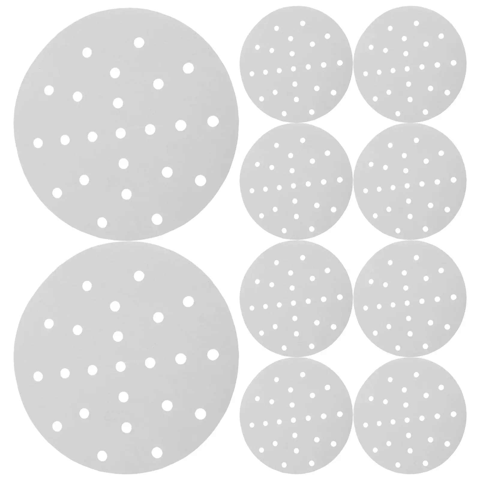 400Pcs Round Steamer Paper Liners Pad Food Grade Steaming Baking Mat for Dumplings Buns Air Fryer Basket Steamer Cooking Paper