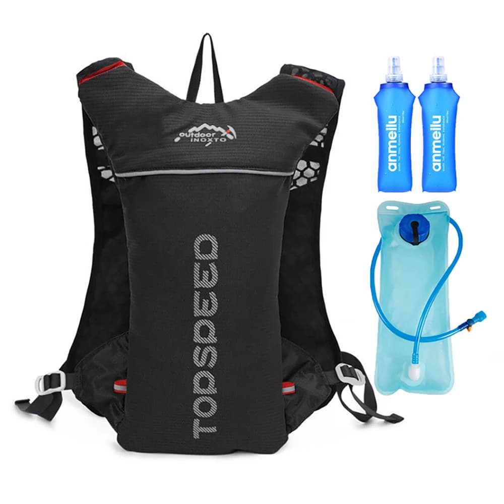 Outdoor Trail Running 5L Ultralight Backpack Jogging vest Men Breathable Marathon Bicycle Bag Water Bottle 500ML