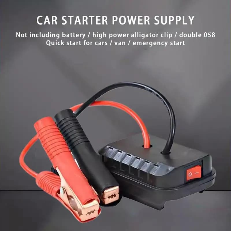 Avviamento di emergenza per auto per MakitaBooster cavo adattatore convertitore batteria al litio caricatore clip accenditore automatico avviamento di emergenza strumento fai da te