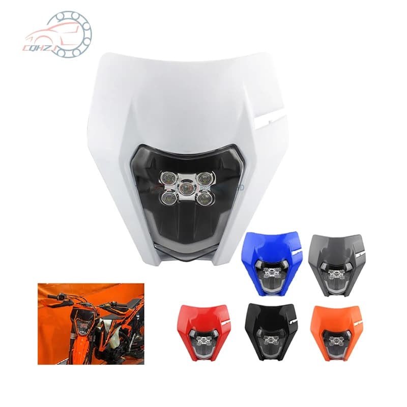 Motorcycle Headlight Plate LED Headlamp For KTM EXC XC SX SXF MX 125-500 2018-2023 Dirt Bike Enduro Motocross Fairing