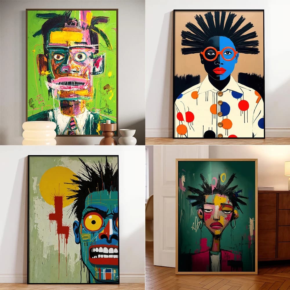 Stampe d'Arte Afroamericana, Poster di Ritratti di Uomini Neri, Arte Pop della Cultura Afroamericana, Stampe su Tela di Arte Astratta Femminile