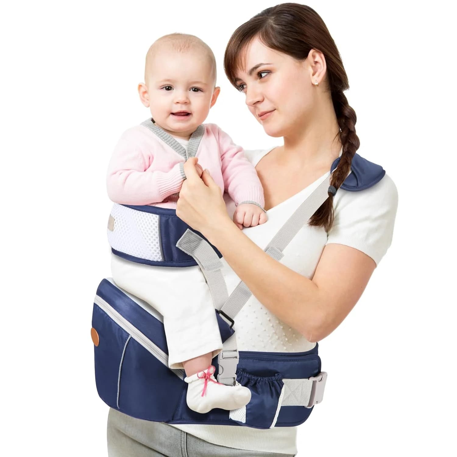 Marsupio ergonomico portatile per neonato, seggiolino per anca, sgabello in vita, imbracatura frontale, marsupio per marsupio, per attrezzatura per bambini