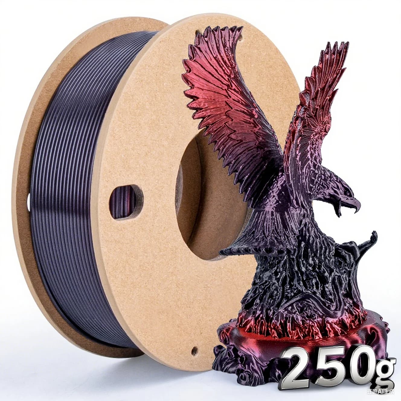 Silk Rainbow Plating 250g 1.75mm 3D Printer Filament Silk PLA Series of Candy Polished Foam Filament 3D Printing