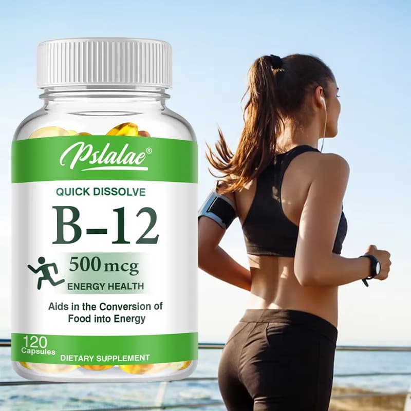 Vitamin supplement B12 500 mcg - Promotes energy metabolism and protects the nervous system