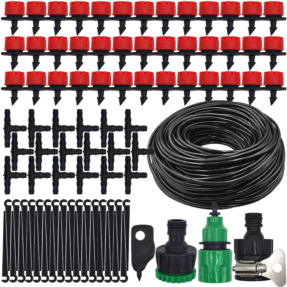 5M-25M Drip irrigation system DIY garden hose for automatic watering Micro garden irrigation kit with adjustable drippers