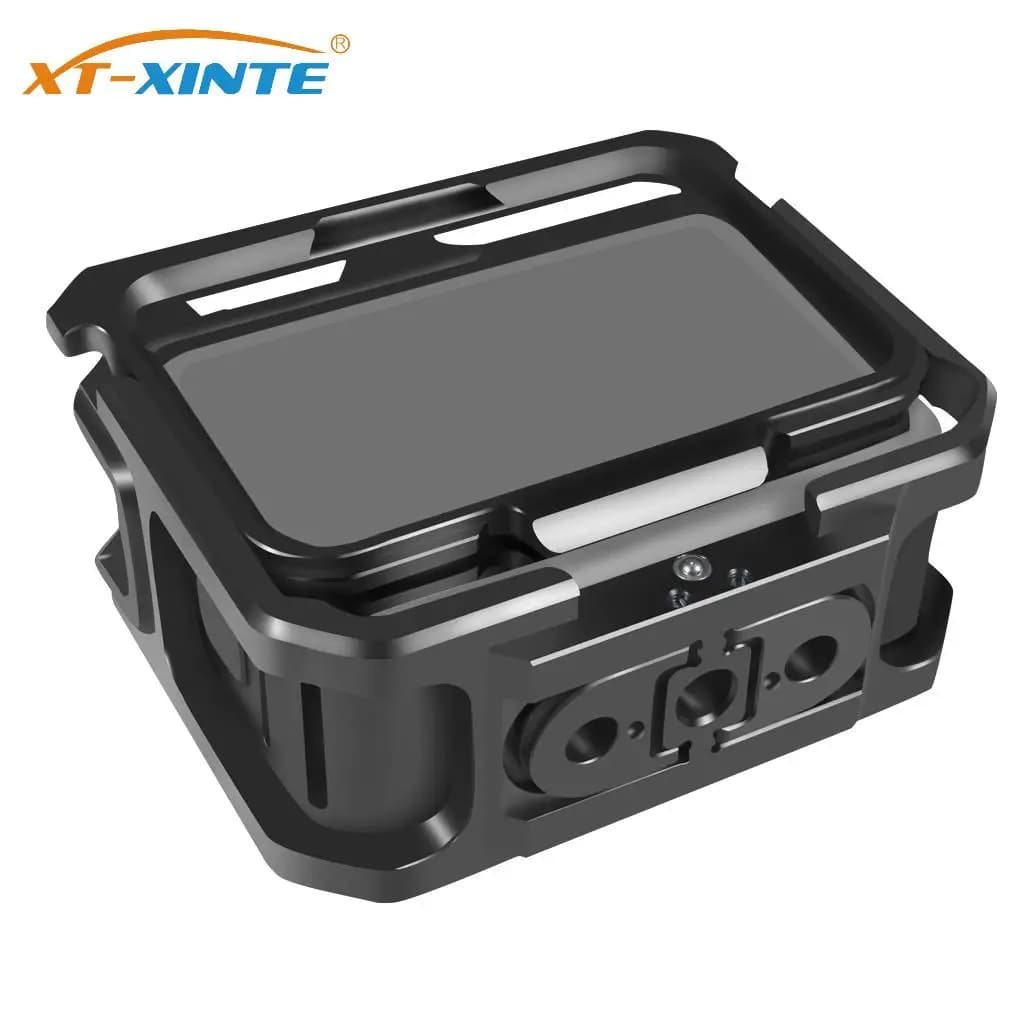Metal camera cage with magnetic folding adaptor bracket for mounting on cold sleigh for GoPro 13 12 11 10 9 Frame accessories for action room