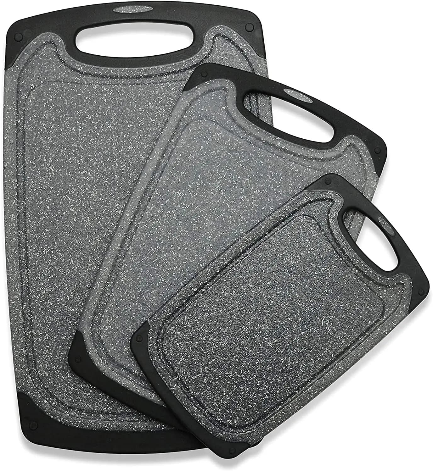 Set of 3 Sizes in Plastic with Succo Scannings, Dishwasher Washables, Non-slip Feet for Kitchen Use
