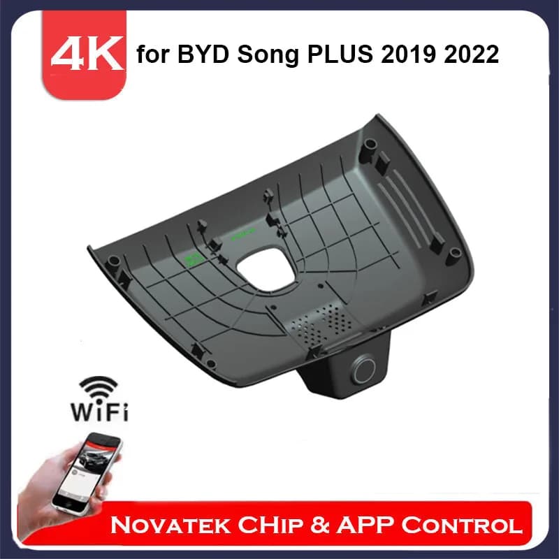 4K Front and rear camera Wifi DVR Dash Cam Original for BYD Song Plus Seal U 2019 2020 2021 2022, DVR for car Plug And Play with APP