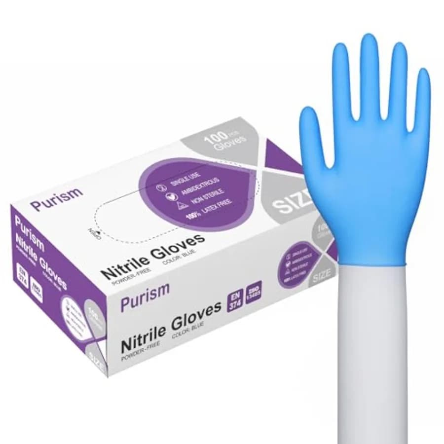 Daddy's Choice Nitrile Gloves 100Pcs 1000 Pcs Disposable Blue, Small/Medium/Large/XLarge, No Latex No Powder